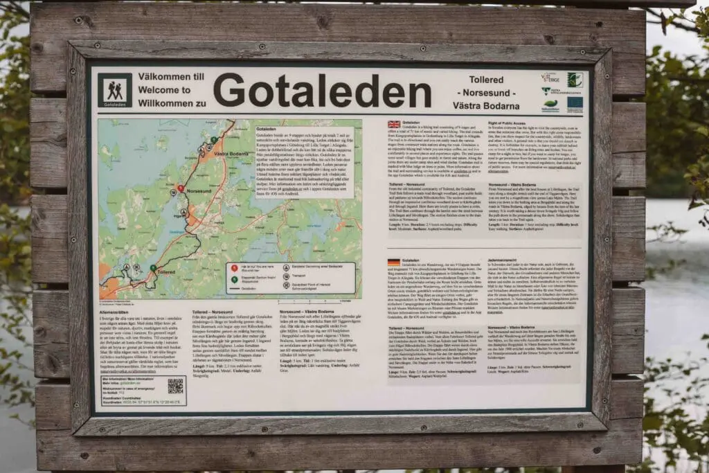 gotaleden trail map karta