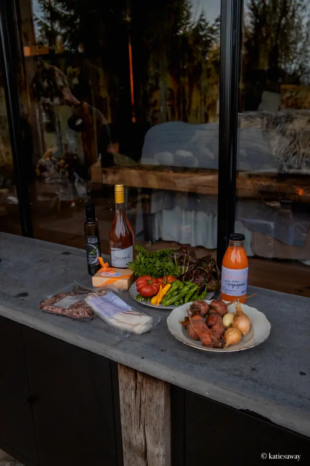 A selection of food from farm shops in Falkenberg