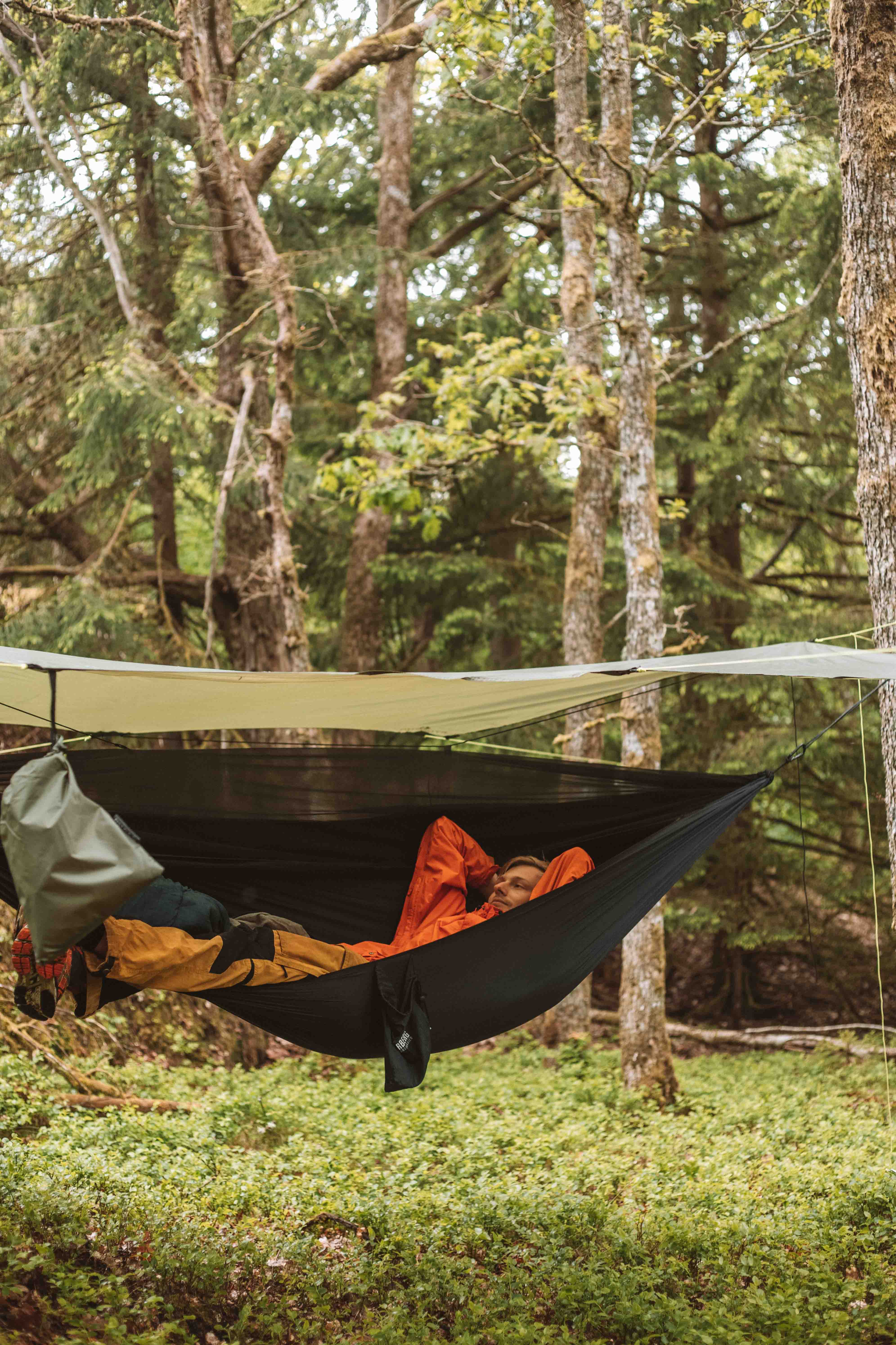 camping on the gotaleden trail hammock tent