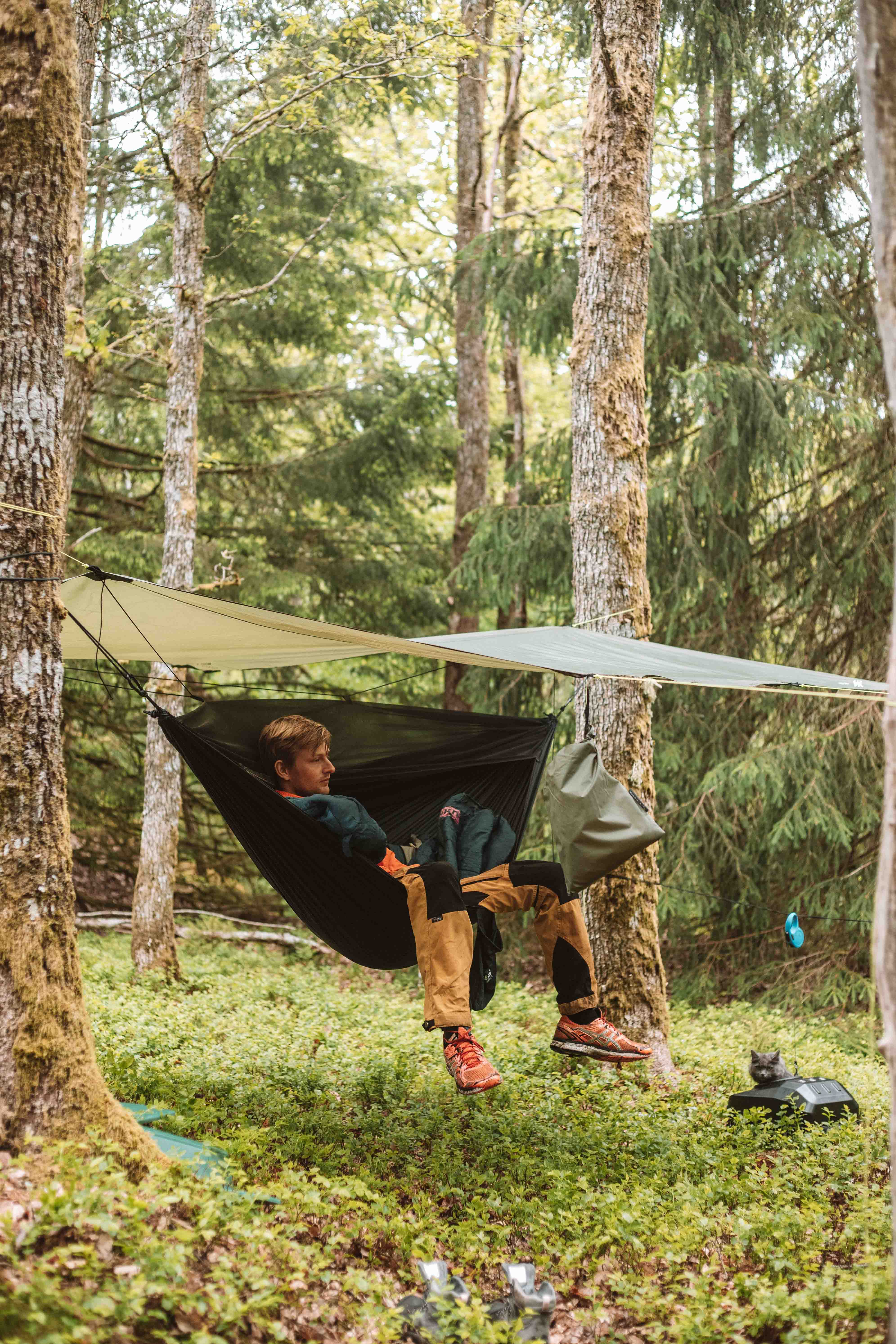 camping on the gotaleden trail gothenburg to alingsås