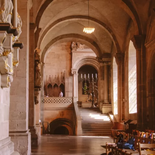 The interior of Lund Cathedral