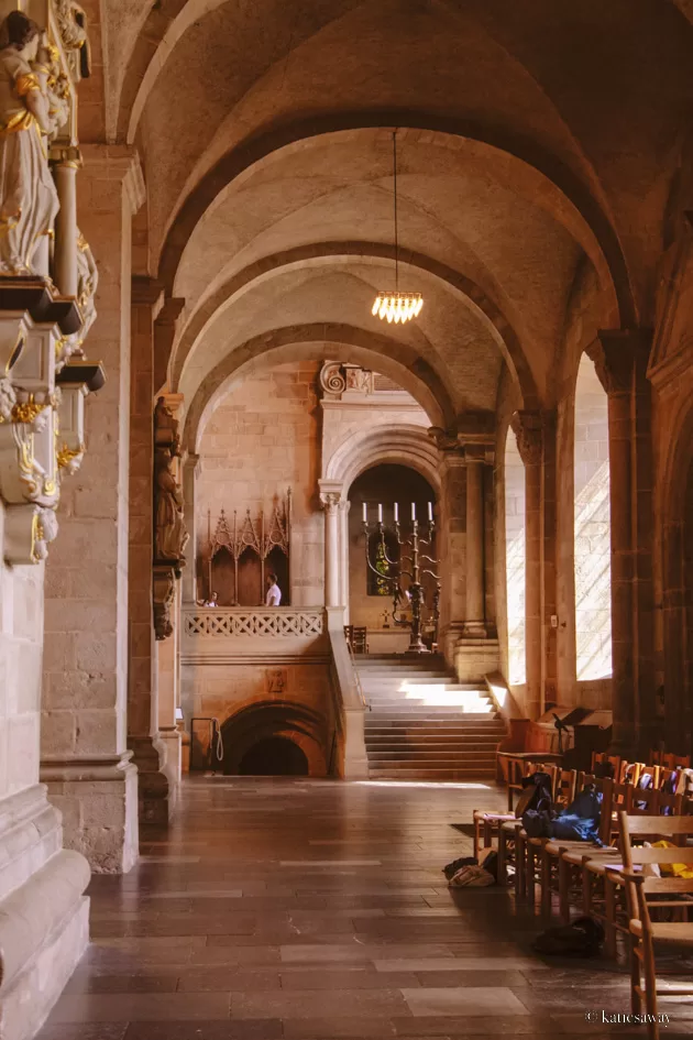 The interior of Lund Cathedral